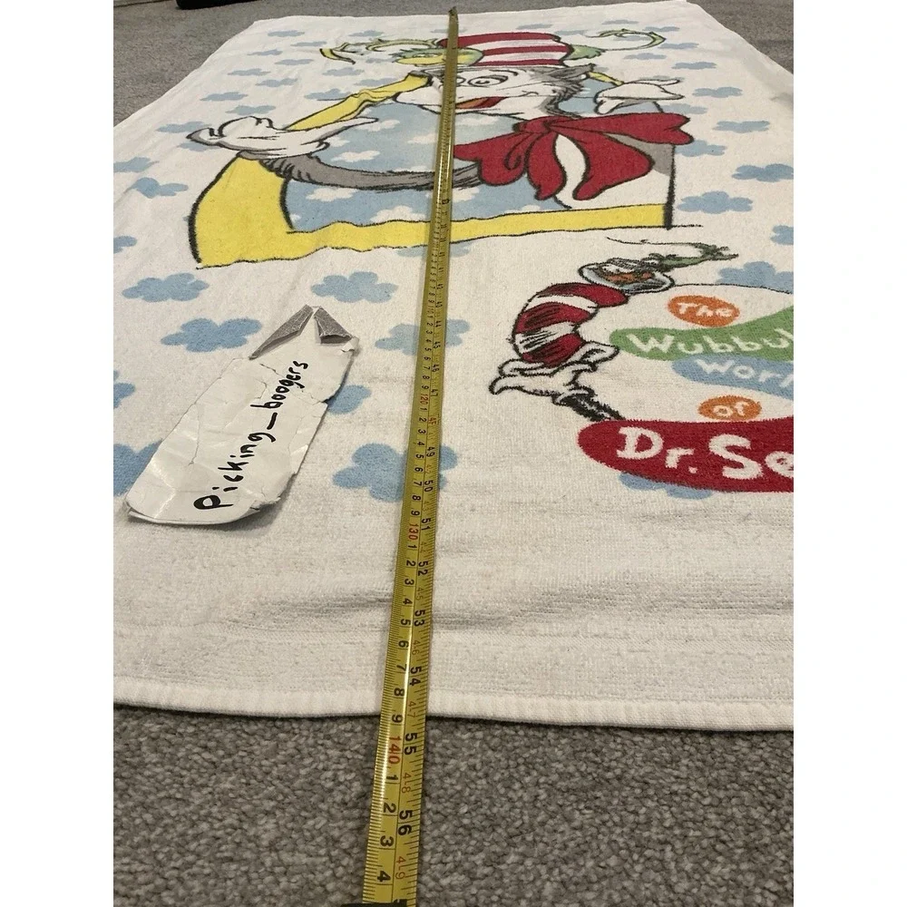 Vintage Dr Seuss Cat In The Hat Towel Made USA Jay Franco